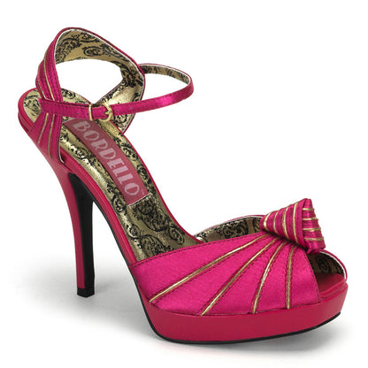 Bordello Womens Pumps PREEN-16 Fuchsia Satin