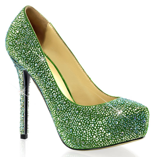 Pleaser Day & Night Womens  PRESTIGE-20 Green Suede