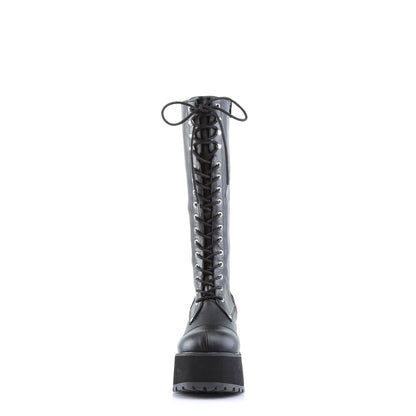 DemoniaCult Mens Boots RANGER-302 Blk Vegan Leather