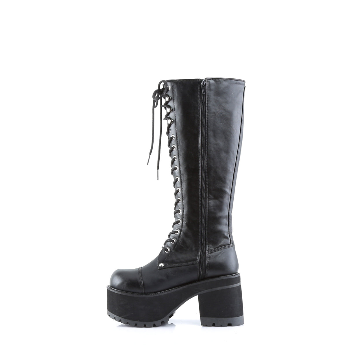 DemoniaCult Mens Boots RANGER-302 Blk Vegan Leather