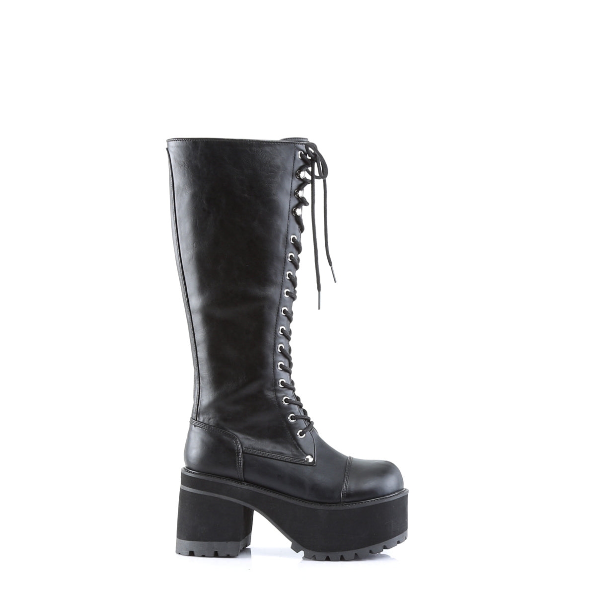 DemoniaCult Mens Boots RANGER-302 Blk Vegan Leather