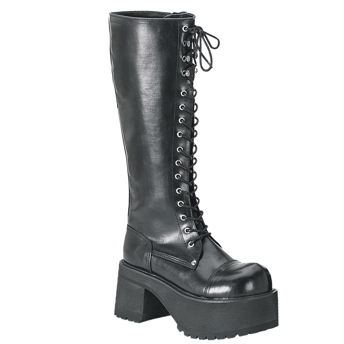 DemoniaCult Mens Boots RANGER-302 Blk Vegan Leather