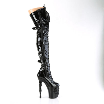 Pleaser  Boots RAPTURE-3028 Blk Str. Pat/Blk