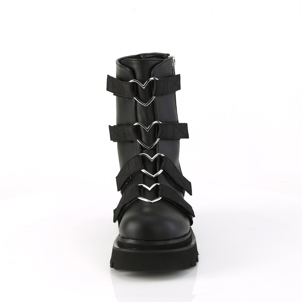 DemoniaCult  Ankle Boots RENEGADE-50 Blk Vegan Leather-Nylon