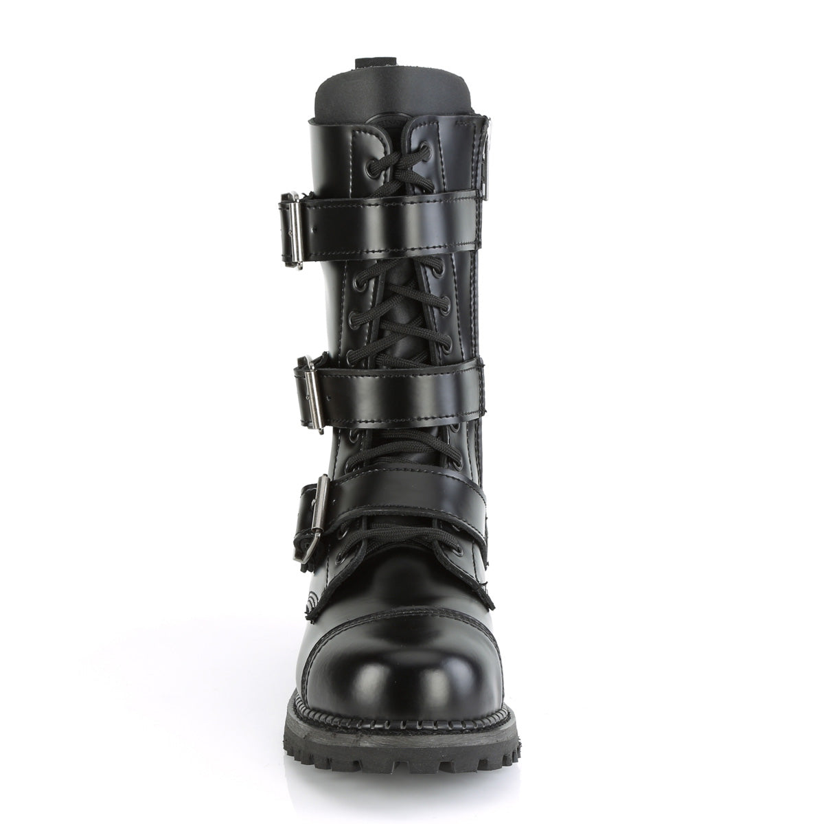 DemoniaCult Mens Boots RIOT-12BK Blk Leather