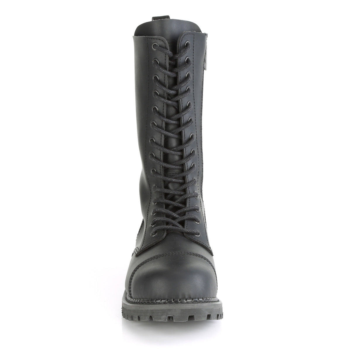 DemoniaCult Mens Boots RIOT-14 Blk Vegan Leather