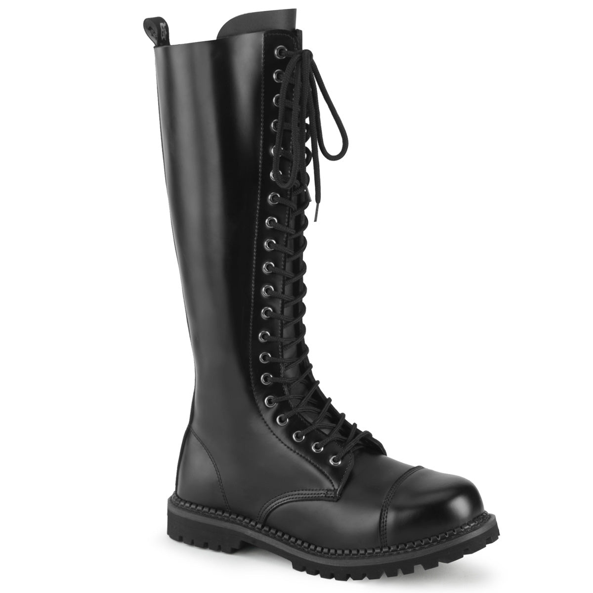 DemoniaCult Mens Boots RIOT-20 Blk Leather