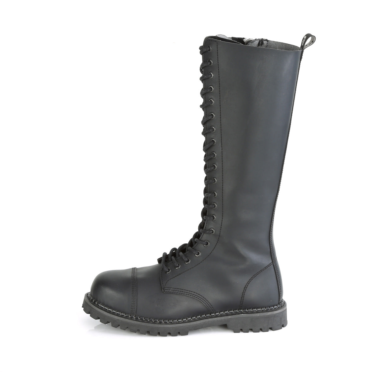 DemoniaCult Mens Boots RIOT-20 Blk Vegan Leather