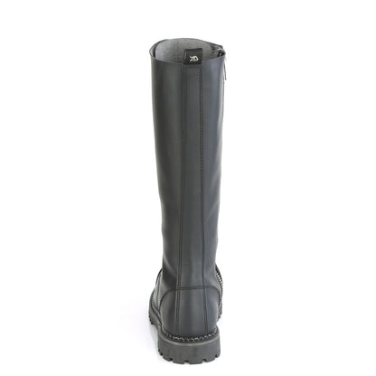 DemoniaCult Mens Boots RIOT-20 Blk Vegan Leather
