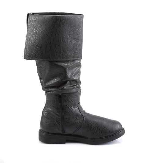 Funtasma Mens Boots ROBINHOOD-100 Blk Distressed Pu