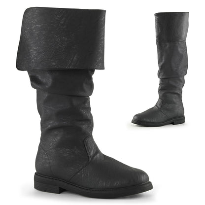 Funtasma Mens Boots ROBINHOOD-100 Blk Distressed Pu