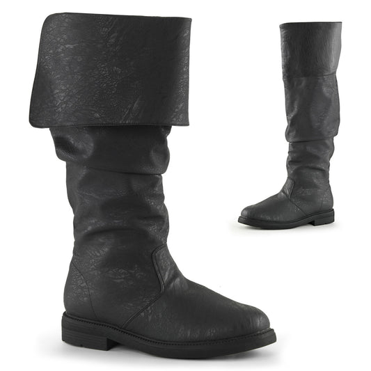 Funtasma Mens Boots ROBINHOOD-100 Blk Distressed Pu
