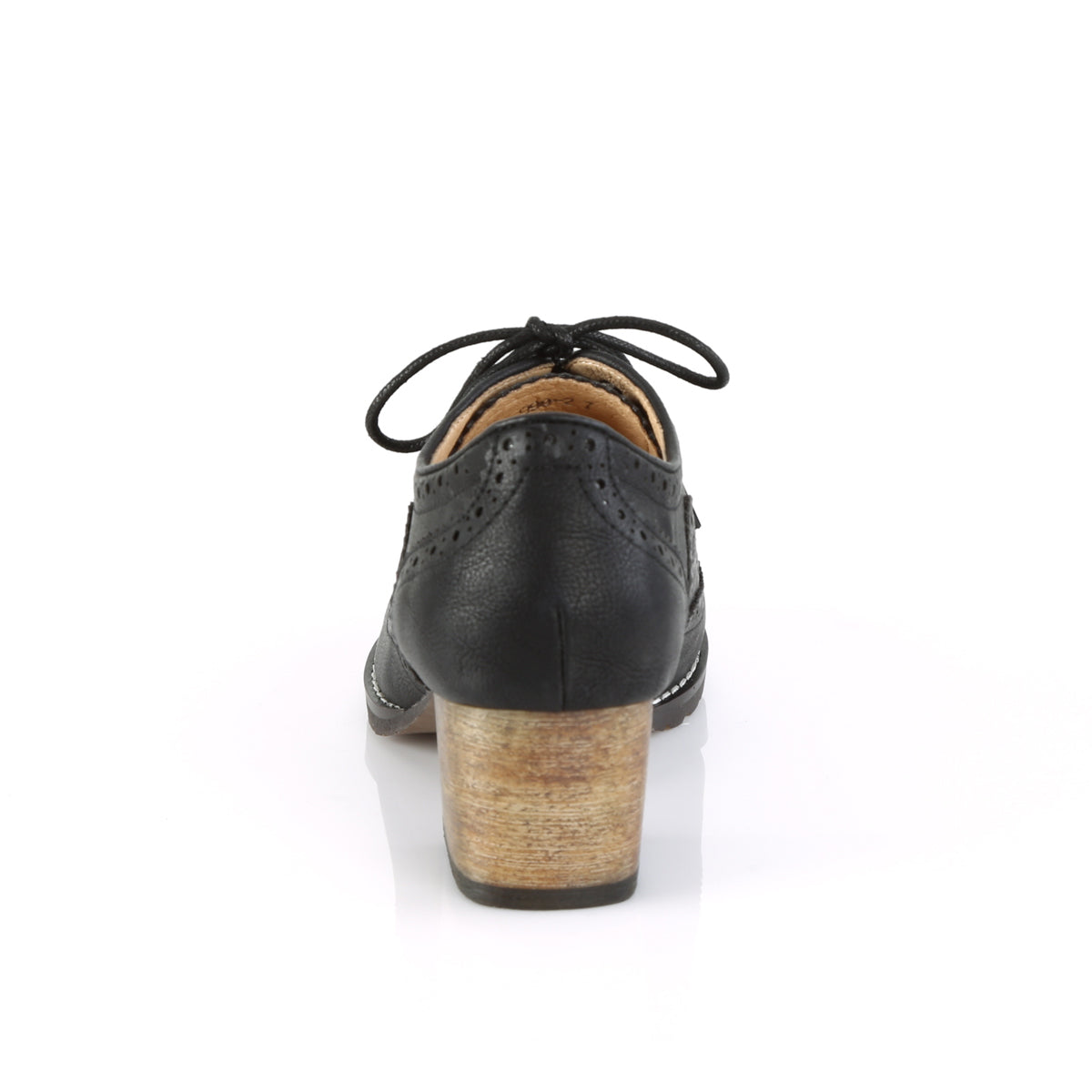Pin Up Couture Womens Pumps RUSSELL-34 Black Faux Leather