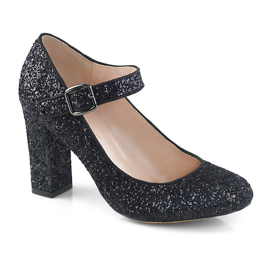 Fabulicious Womens Pumps SABRINA-07 Blk Glitter