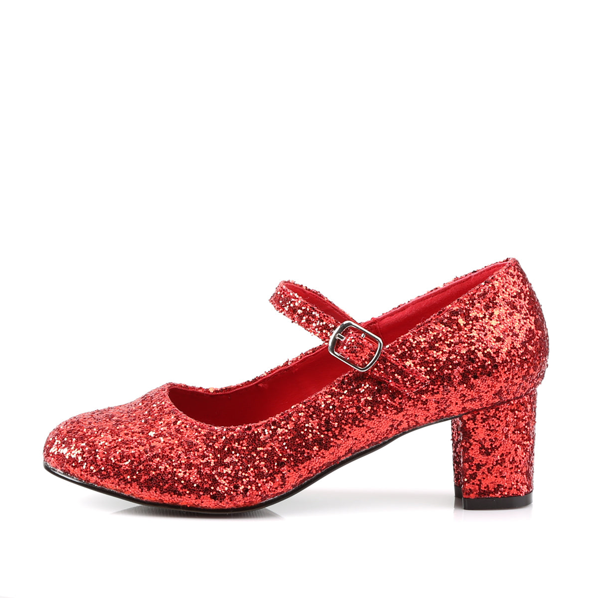 Funtasma Womens Pumps SCHOOLGIRL-50G Red Gltr