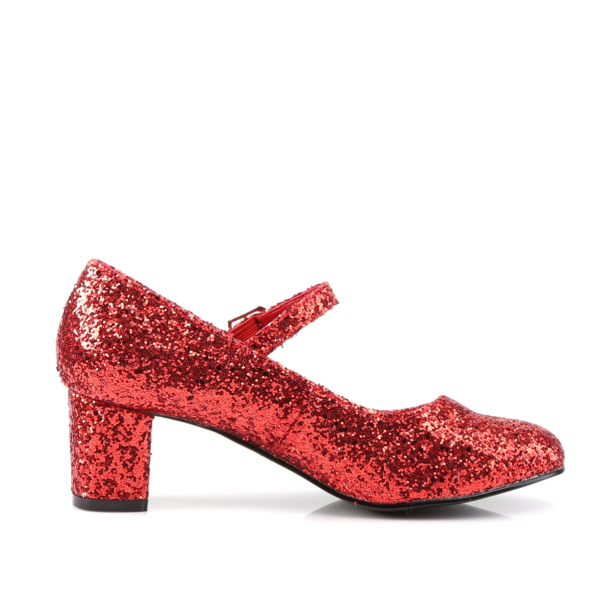 Funtasma Womens Pumps SCHOOLGIRL-50G Red Gltr