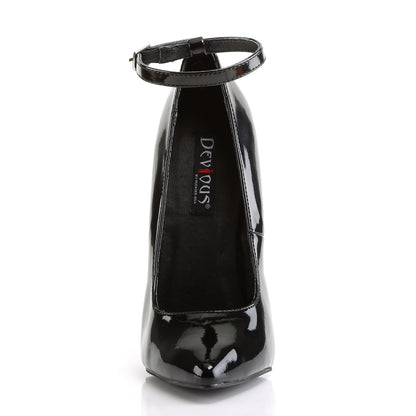 Devious Womens Pumps SCREAM-12 Blk Pat