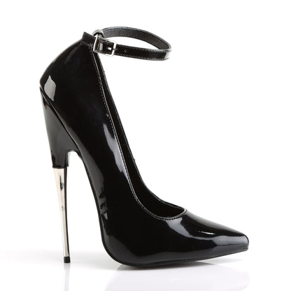 Devious Womens Pumps SCREAM-12 Blk Pat