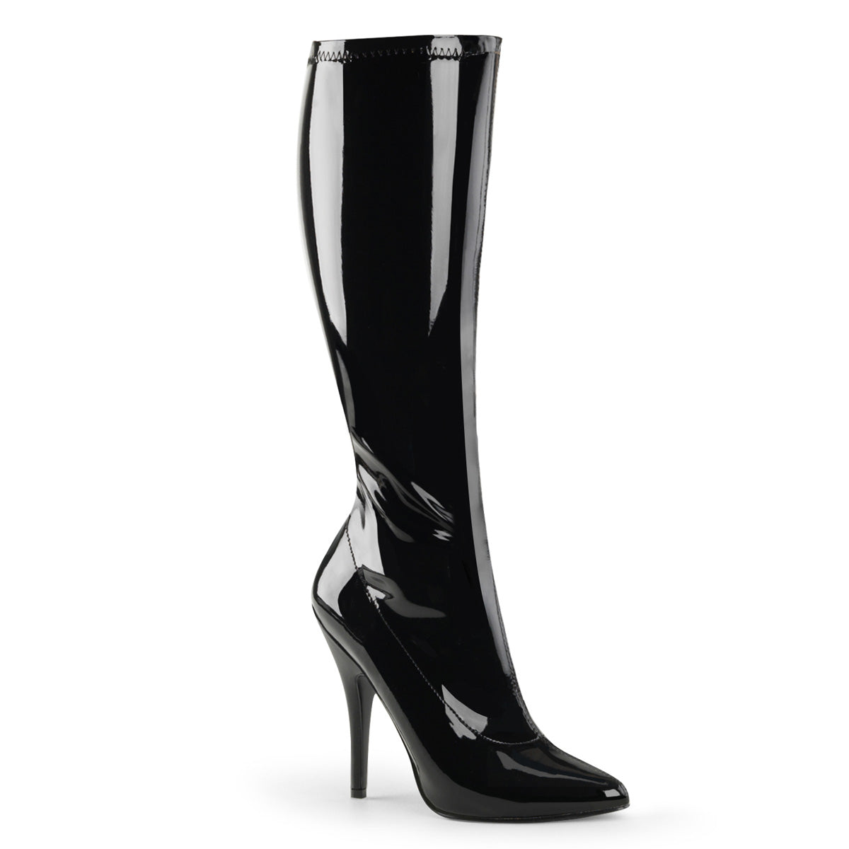 Pleaser Womens Boots SEDUCE-2000 Blk Str Pat