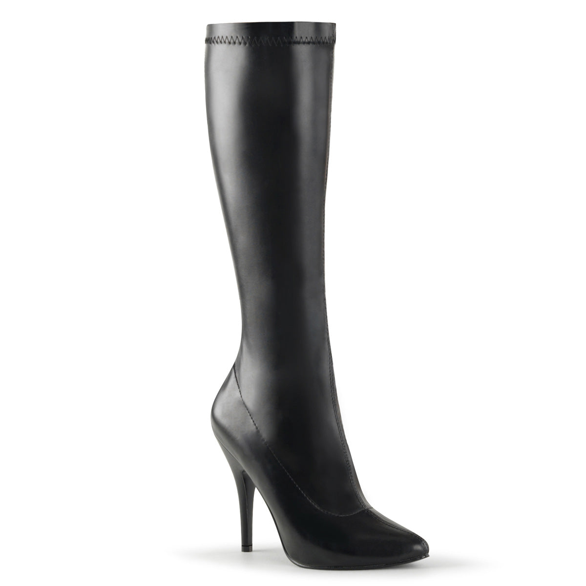 Pleaser Womens Boots SEDUCE-2000 Blk Str Faux Leather
