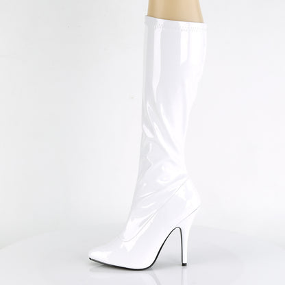 Pleaser Womens Boots SEDUCE-2000 Wht Str Pat
