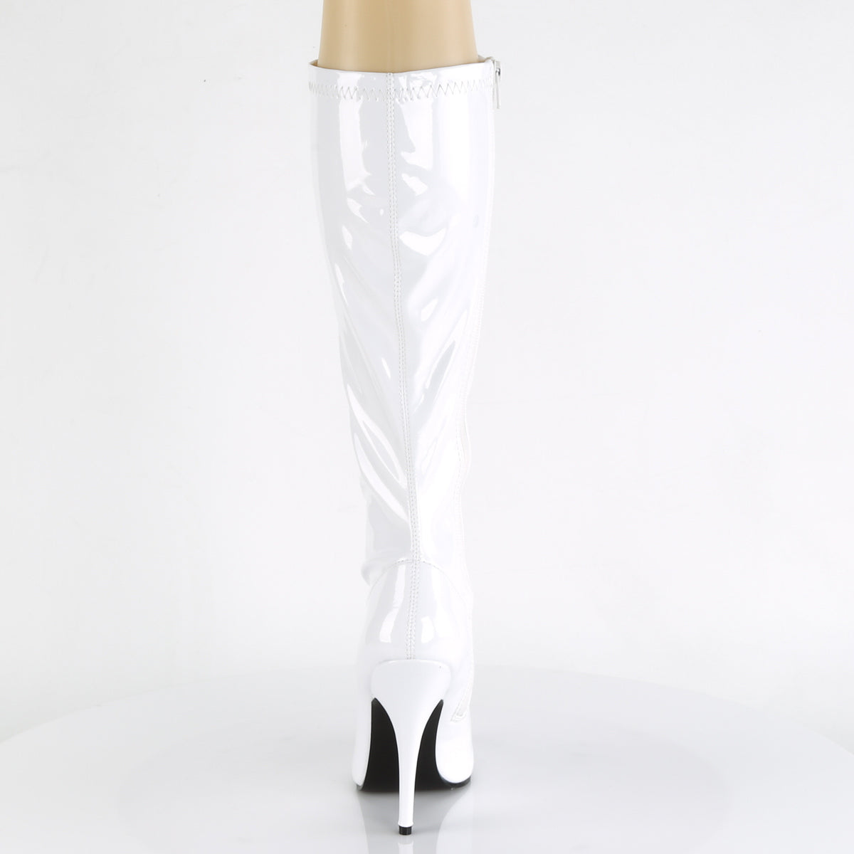 Pleaser Womens Boots SEDUCE-2000 Wht Str Pat