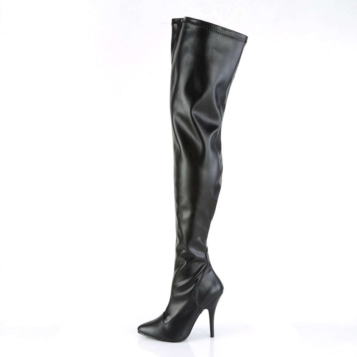 Pleaser Womens Boots SEDUCE-3000 Blk Str Faux Leather