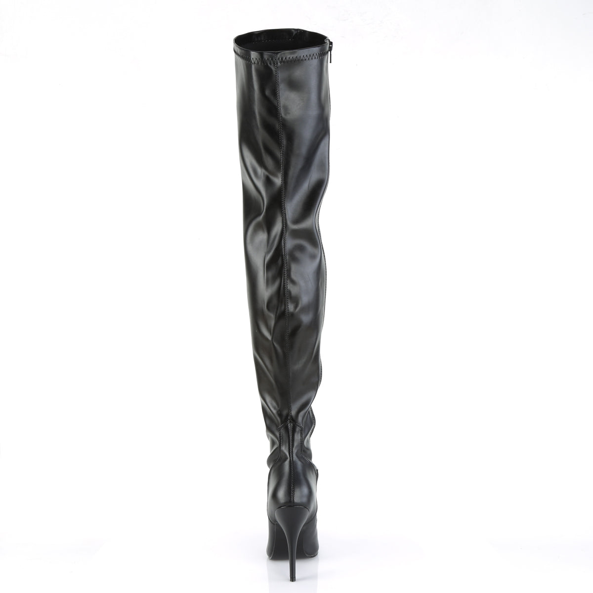 Pleaser Womens Boots SEDUCE-3000 Blk Str Faux Leather