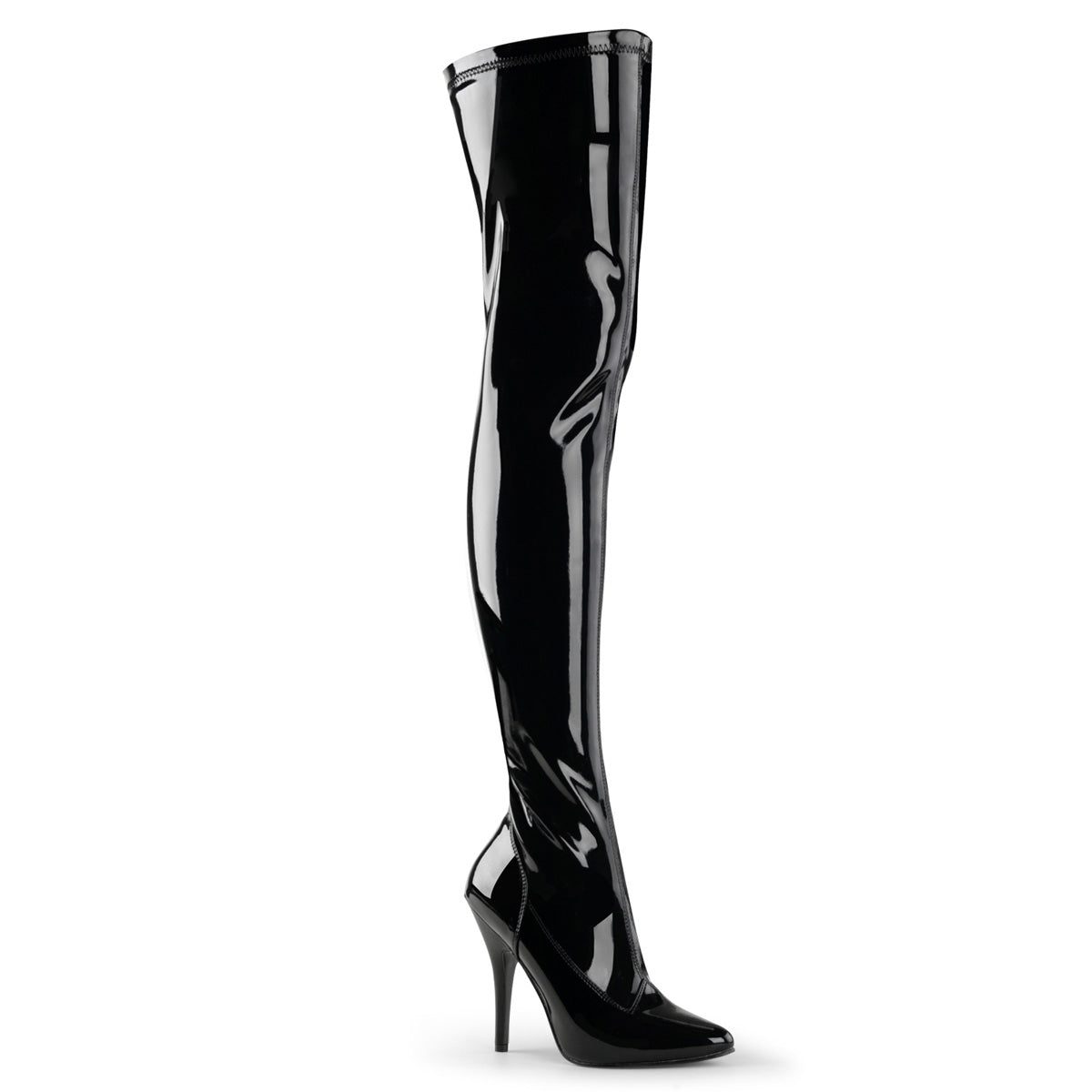 Pleaser Womens Boots SEDUCE-3000 Blk Str Pat