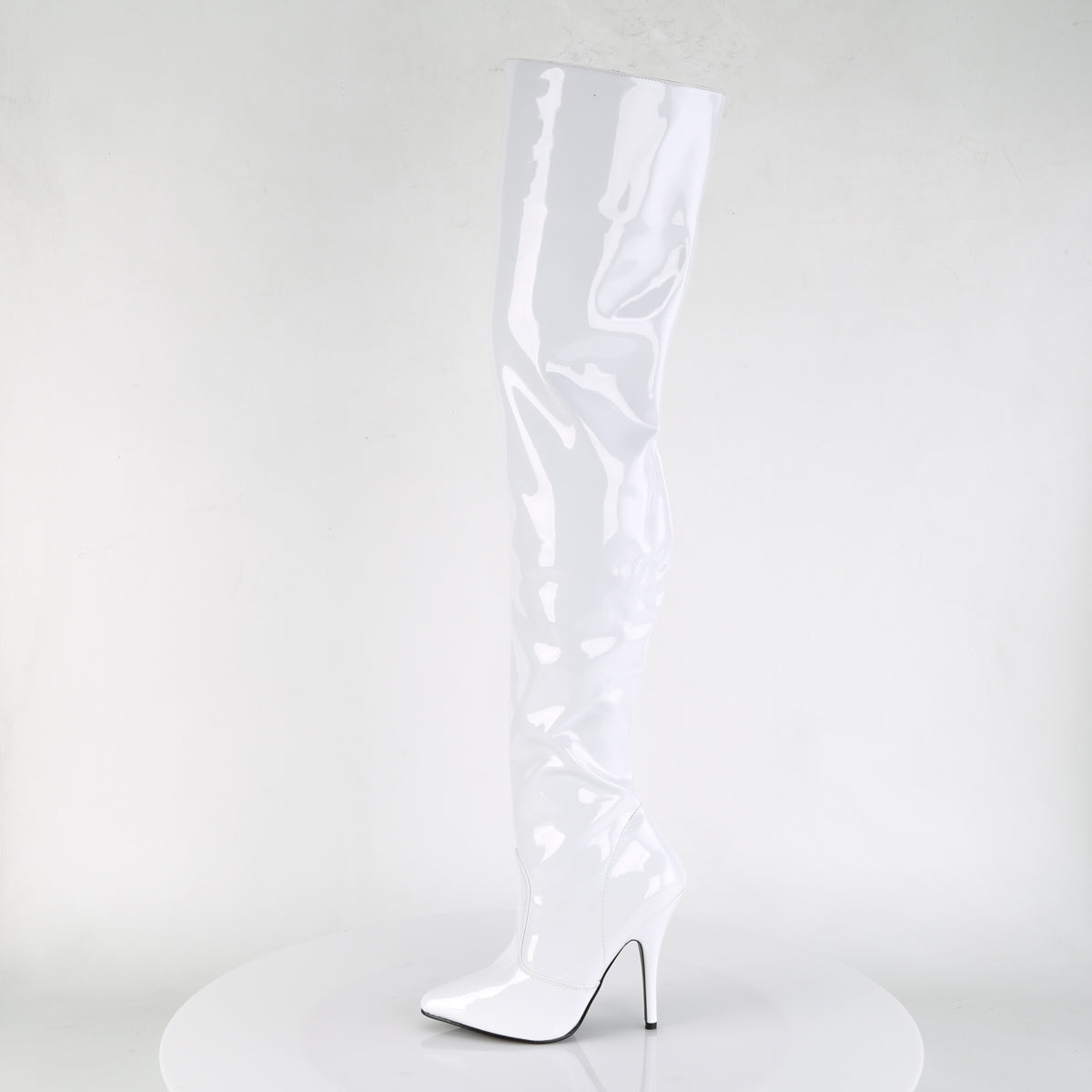 Pleaser Womens Boots SEDUCE-3010 Wht Pat