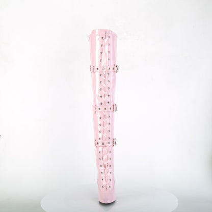 Pleaser Womens Boots SEDUCE-3028 B. Pink Str. Pat