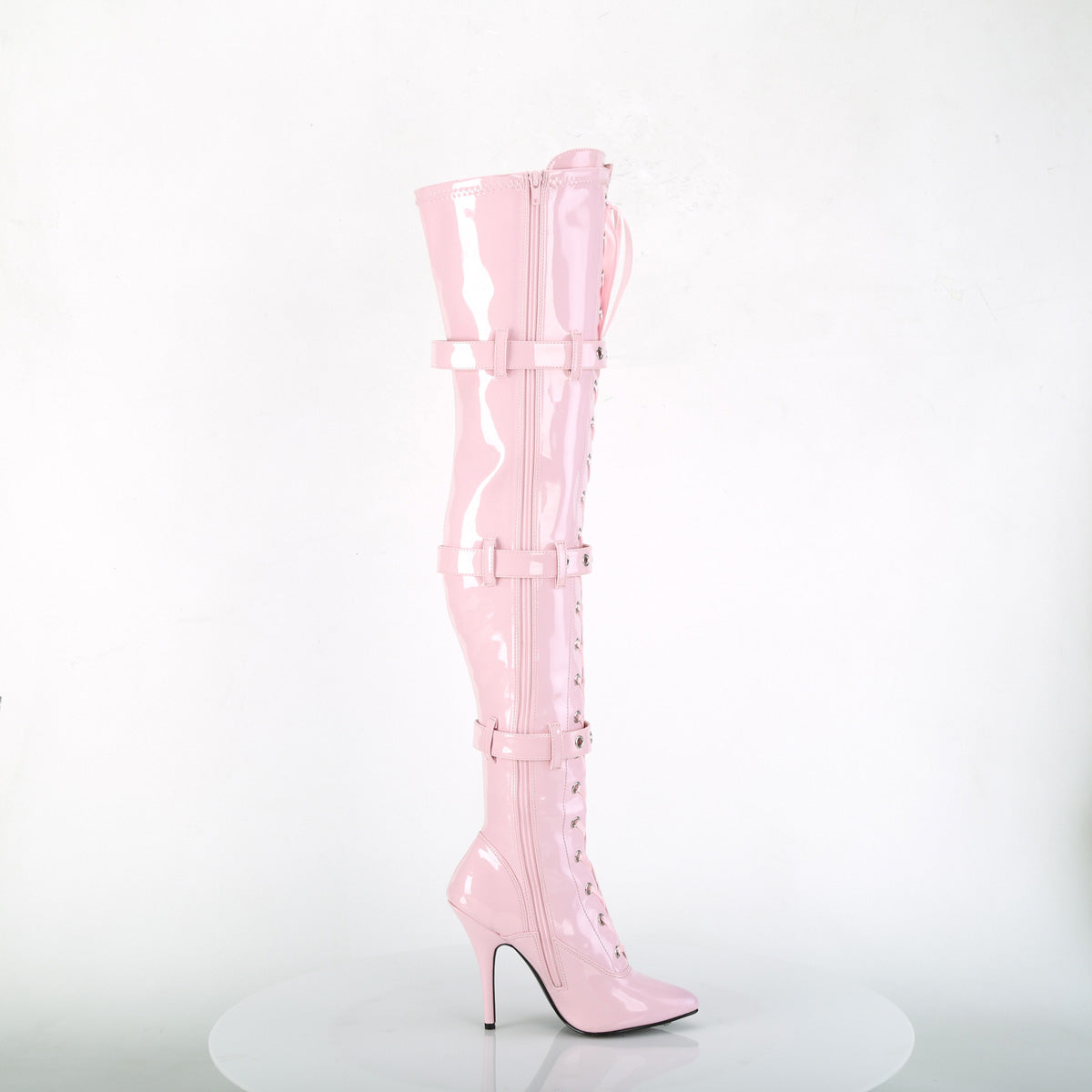 Pleaser Womens Boots SEDUCE-3028 B. Pink Str. Pat