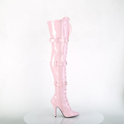 Pleaser Womens Boots SEDUCE-3028 B. Pink Str. Pat