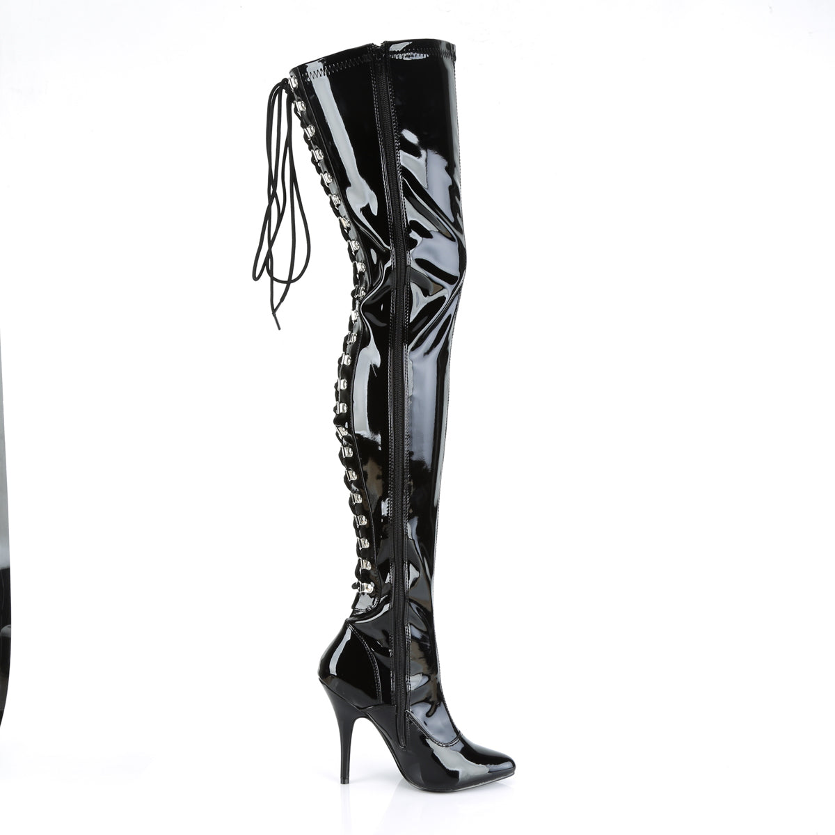 Pleaser Womens Boots SEDUCE-3063 Blk Str Pat