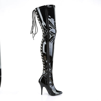Pleaser Womens Boots SEDUCE-3063 Blk Str Pat