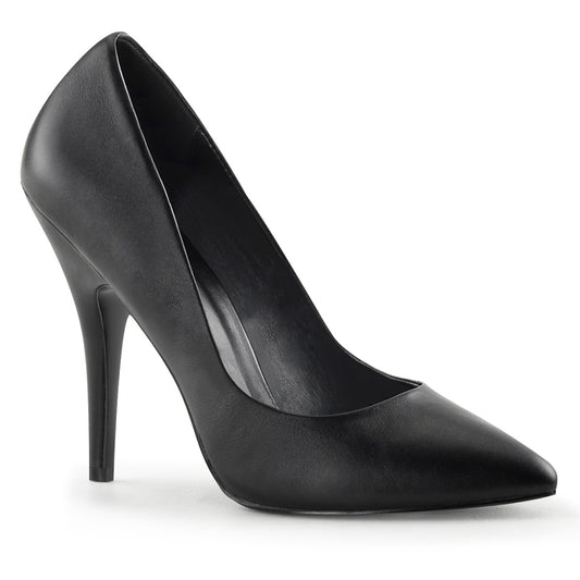 Pleaser Womens Pumps SEDUCE-420 Blk Leather