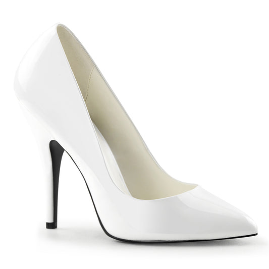 Pleaser Womens Pumps SEDUCE-420 Wht Pat