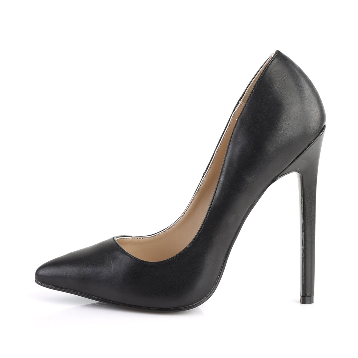 Pleaser Womens Pumps SEXY-20 Blk Faux Leather