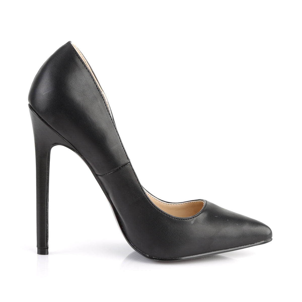 Pleaser Womens Pumps SEXY-20 Blk Faux Leather