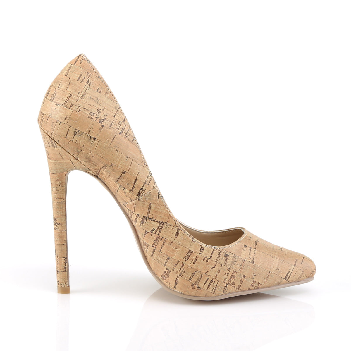 Pleaser Womens Pumps SEXY-20 Cork Faux Leather