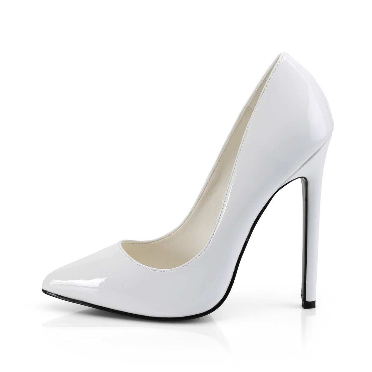 Pleaser Womens Pumps SEXY-20 Wht Pat