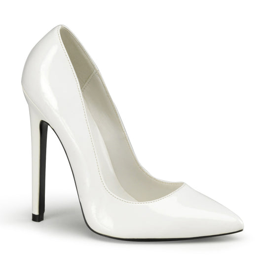 Pleaser Womens Pumps SEXY-20 Wht Pat