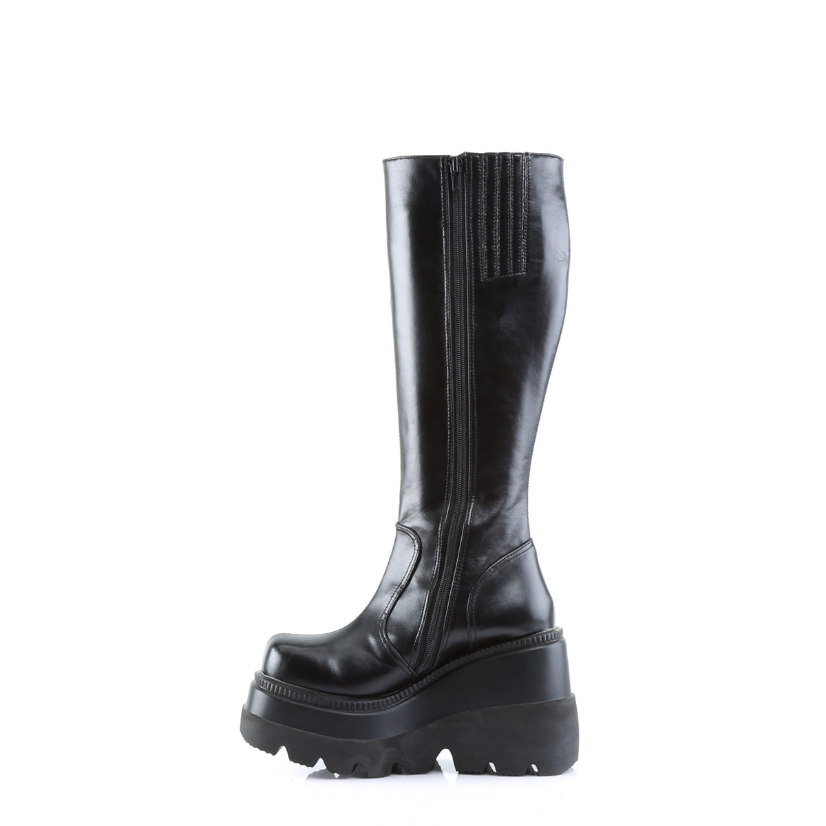 DemoniaCult Womens Boots SHAKER-100 Blk Vegan Leather