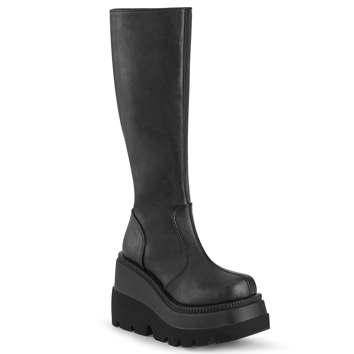 DemoniaCult Womens Boots SHAKER-100 Blk Vegan Leather