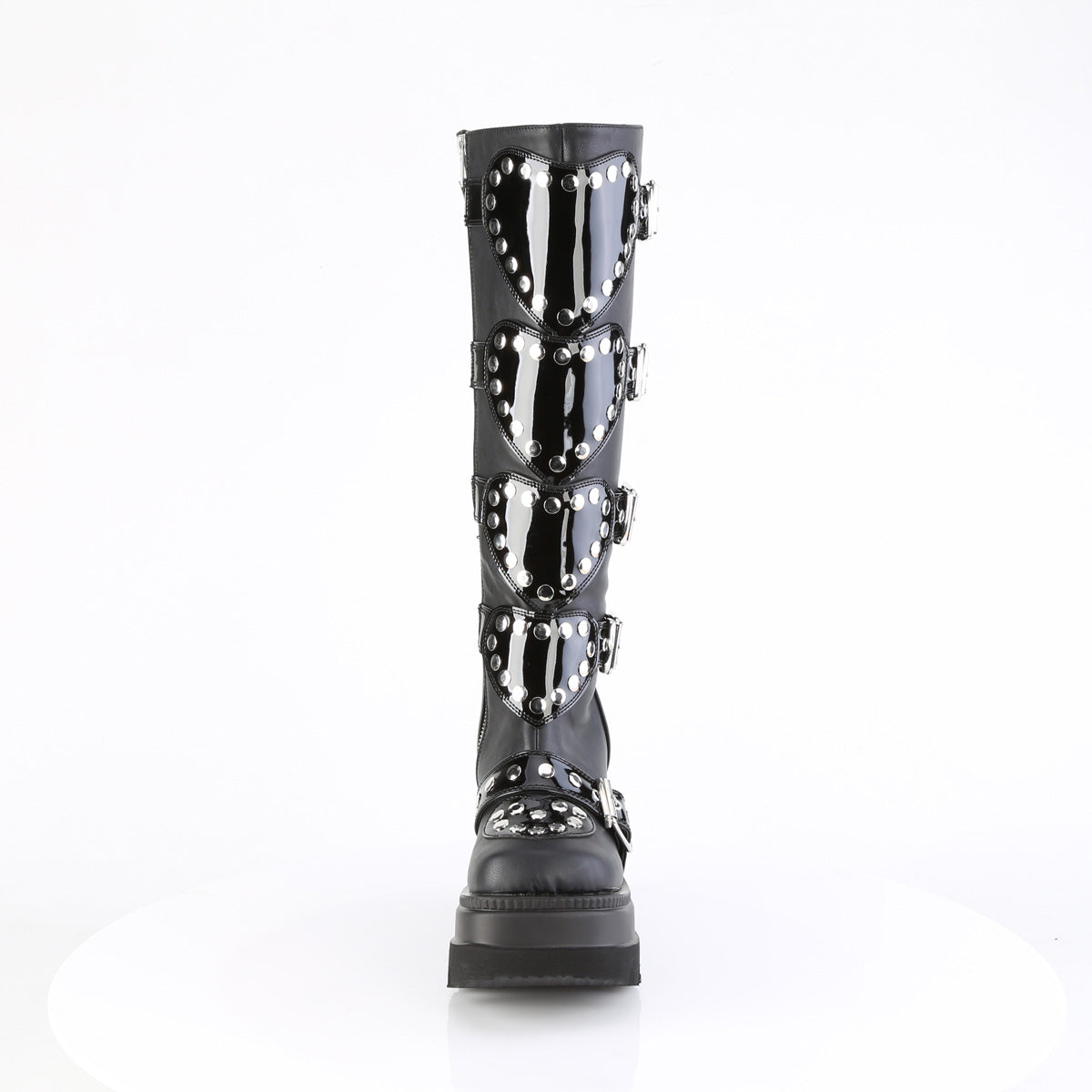 DemoniaCult   SHAKER-210 Blk Vegan Leather