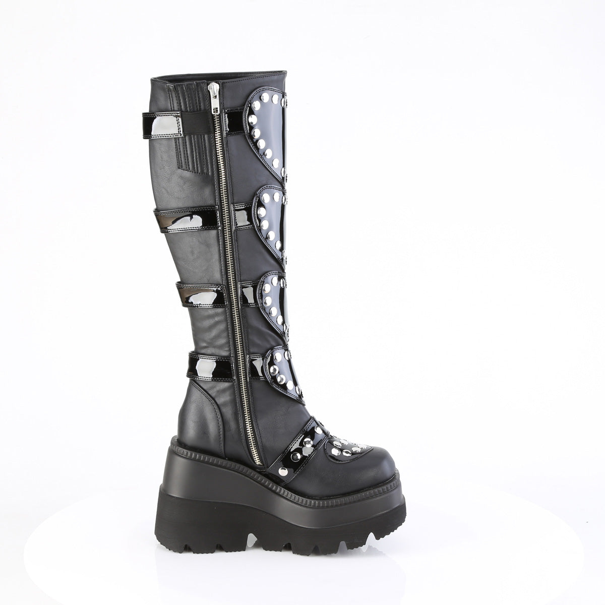 DemoniaCult   SHAKER-210 Blk Vegan Leather