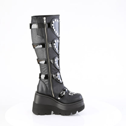 DemoniaCult   SHAKER-210 Blk Vegan Leather