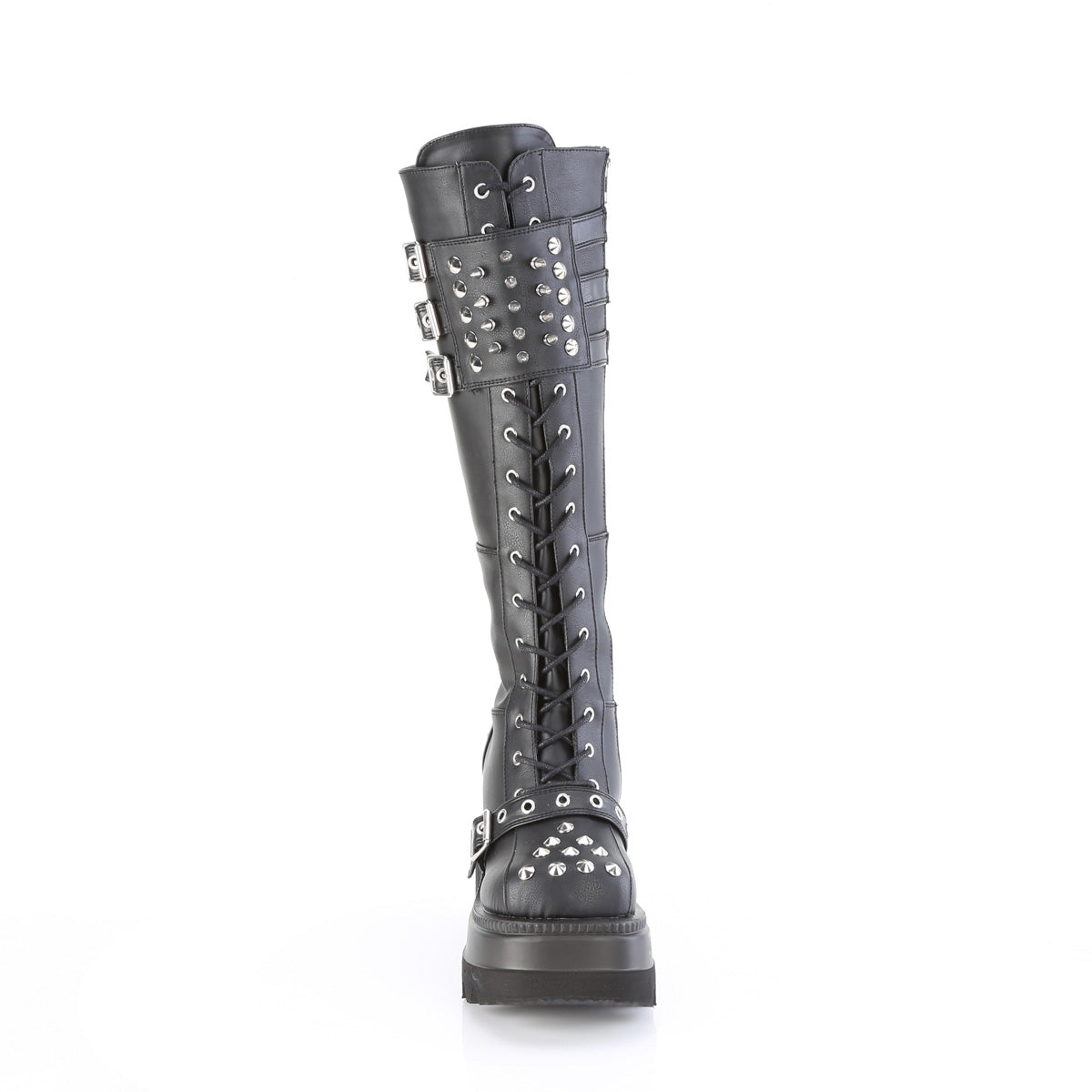 DemoniaCult   SHAKER-225 Blk Vegan Leather