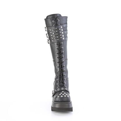 DemoniaCult   SHAKER-225 Blk Vegan Leather