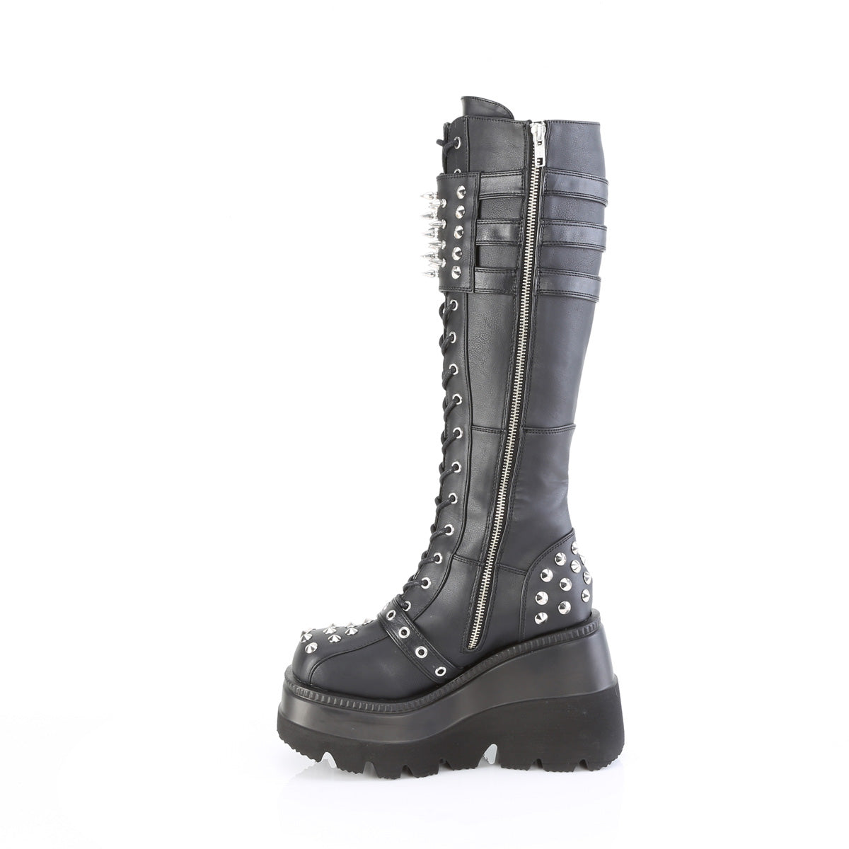 DemoniaCult   SHAKER-225 Blk Vegan Leather